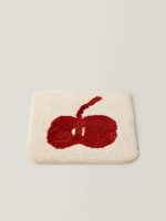 Rounded square orchard-themed chair cushion - Image 2