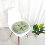 Round solid color thick seat cushion