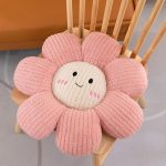 Sunflower plush seat cushion