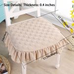 Lace ruffle dining chair cushion - Image 2