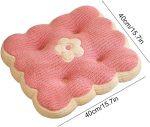 Square cookie-shaped plush seat cushion - Image 2