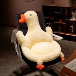 Cartoon Animal Plush Seat Cushions with Backrests