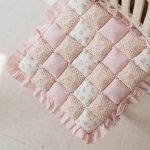 Patchwork ruffled chair cushion - Image 2