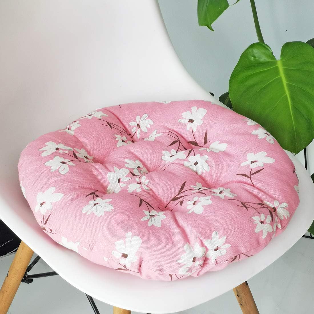 71wAFBJk1BL._AC_SL1100_.jpg Floral round chair cushion - Image 1